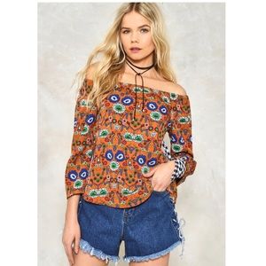 Floral Off the Shoulder Top